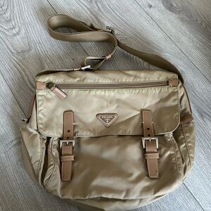 Prada Beige Messenger Bag
